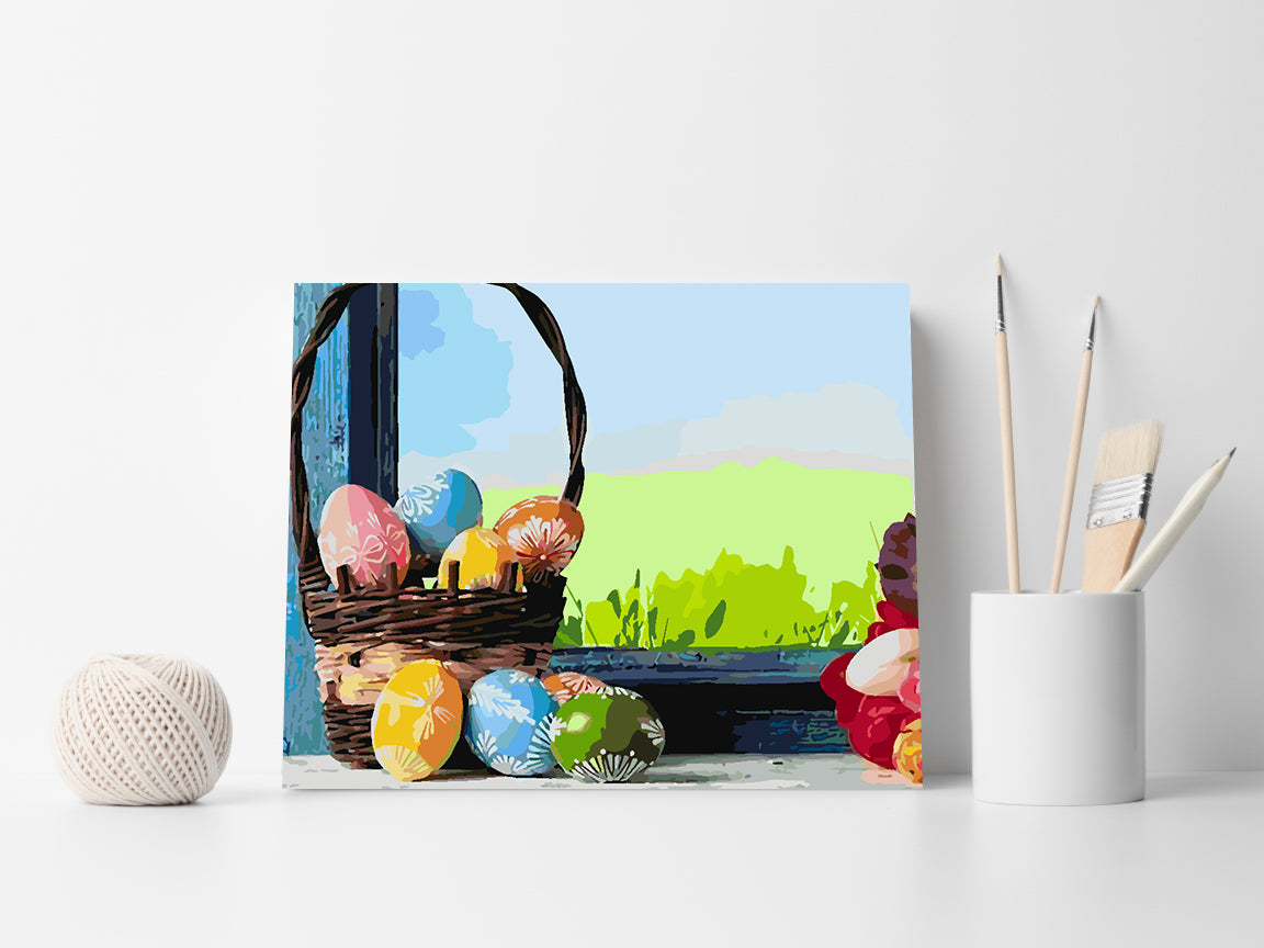 Painting by numbers - Easter Eggs 4236