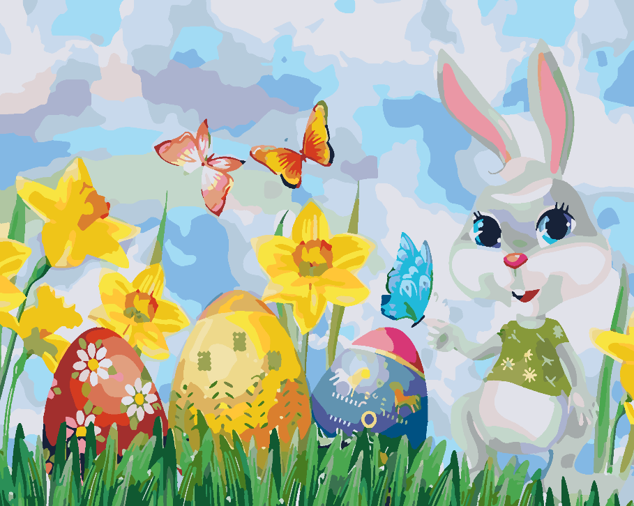 Paint by numbers - Easter Bunny 4243