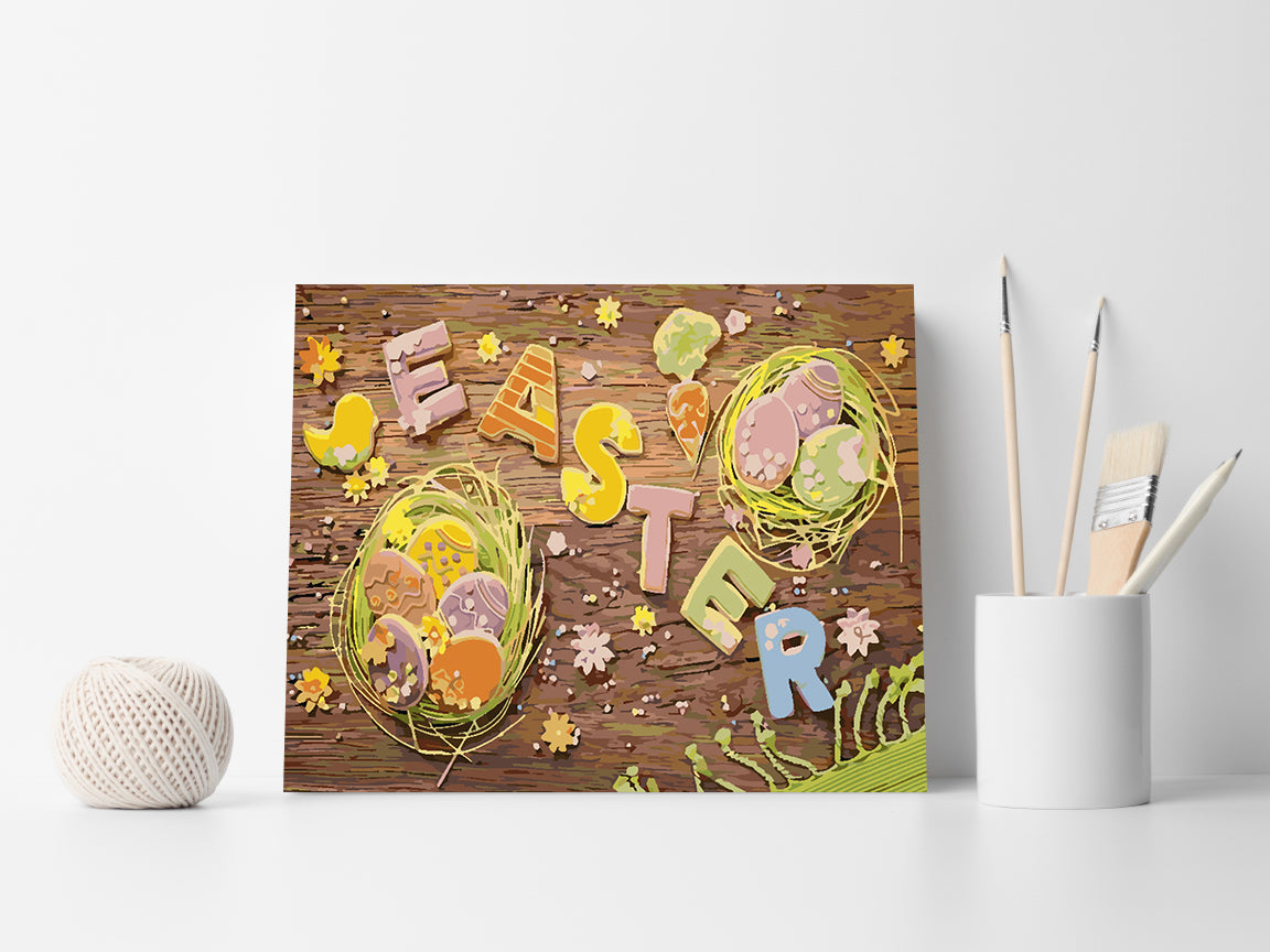 Painting by numbers - Easter 4244