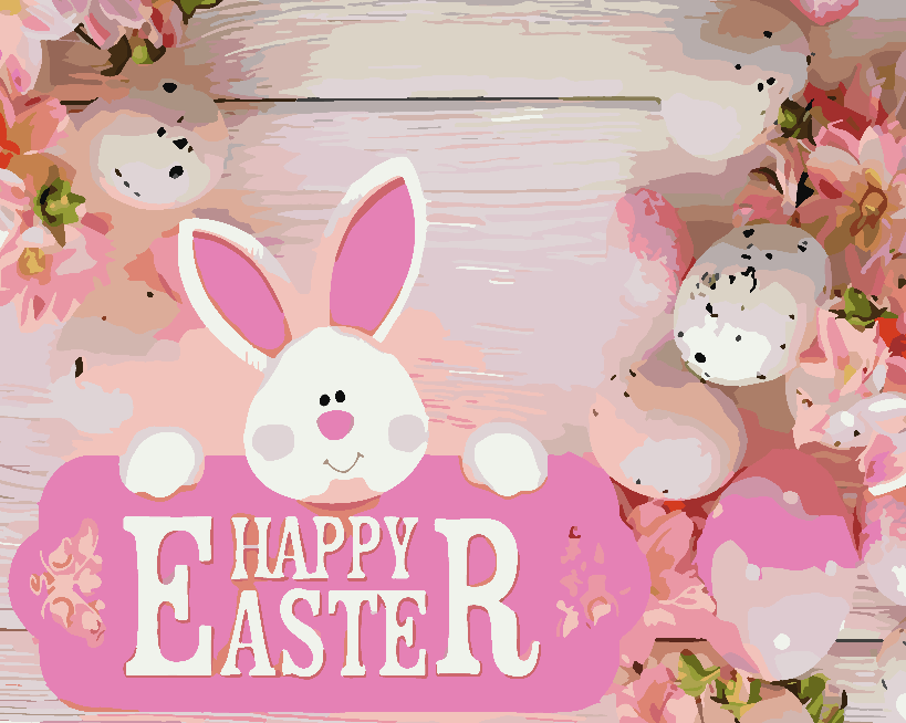 Paint by numbers - Happy Easter 4247