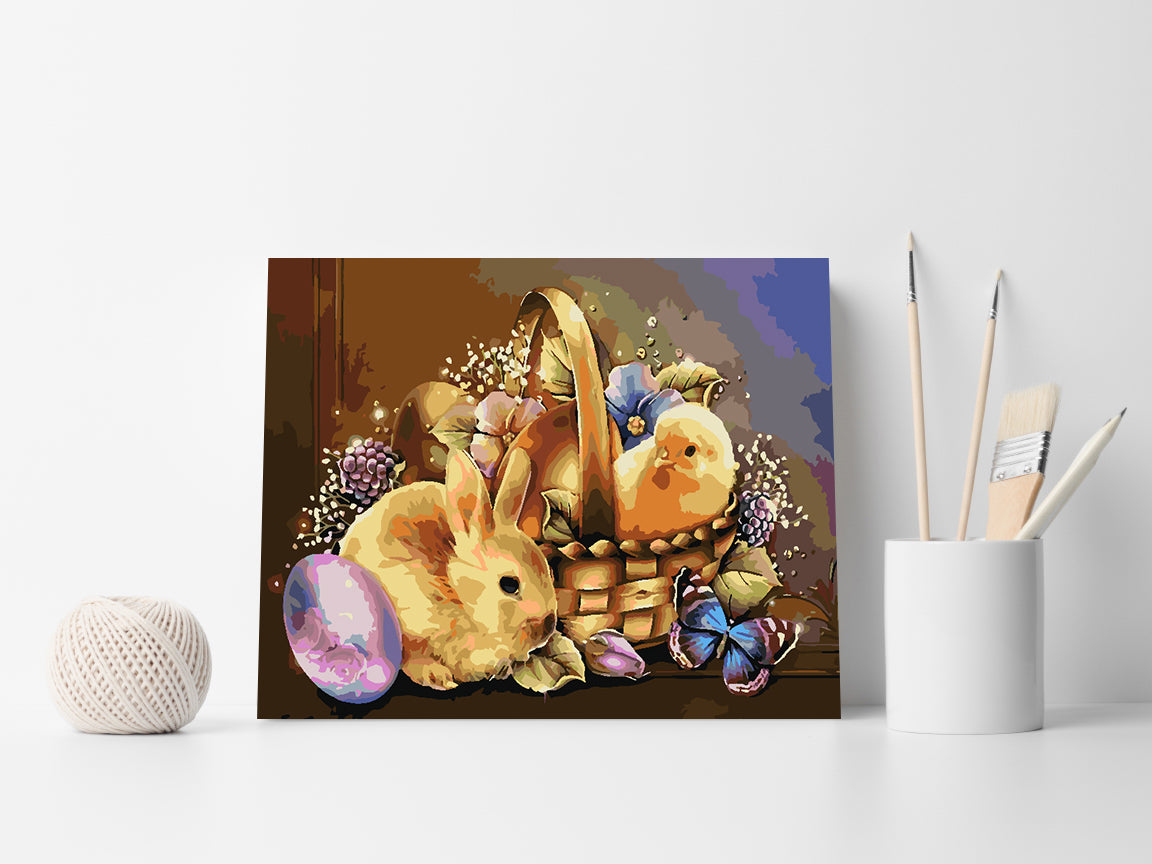 Paint by numbers - Easter Basket 4248