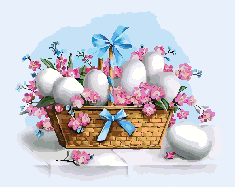 Paint by numbers - Easter Basket 4251