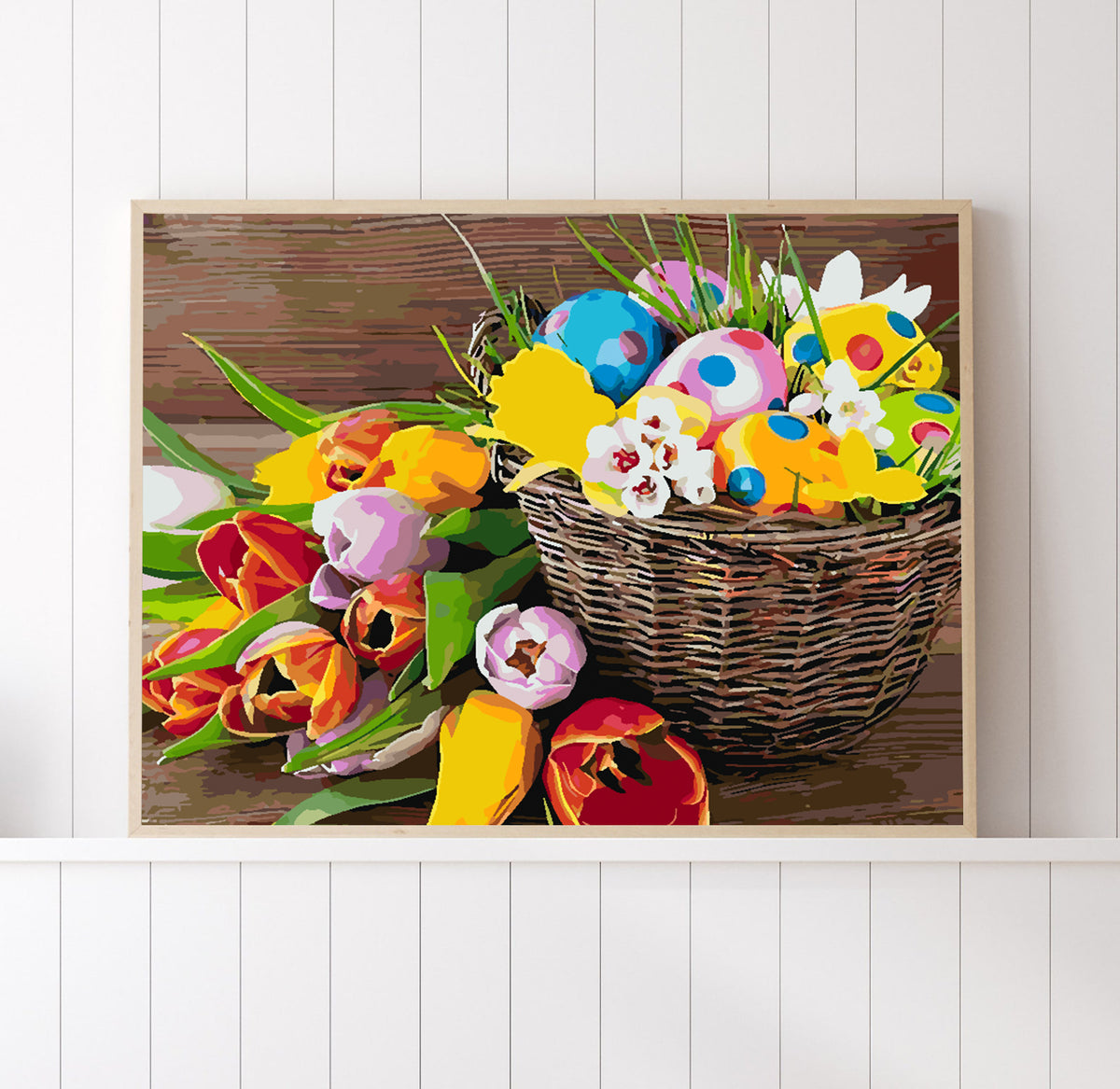 Pictura pe numere - Cos de Paste 4254
