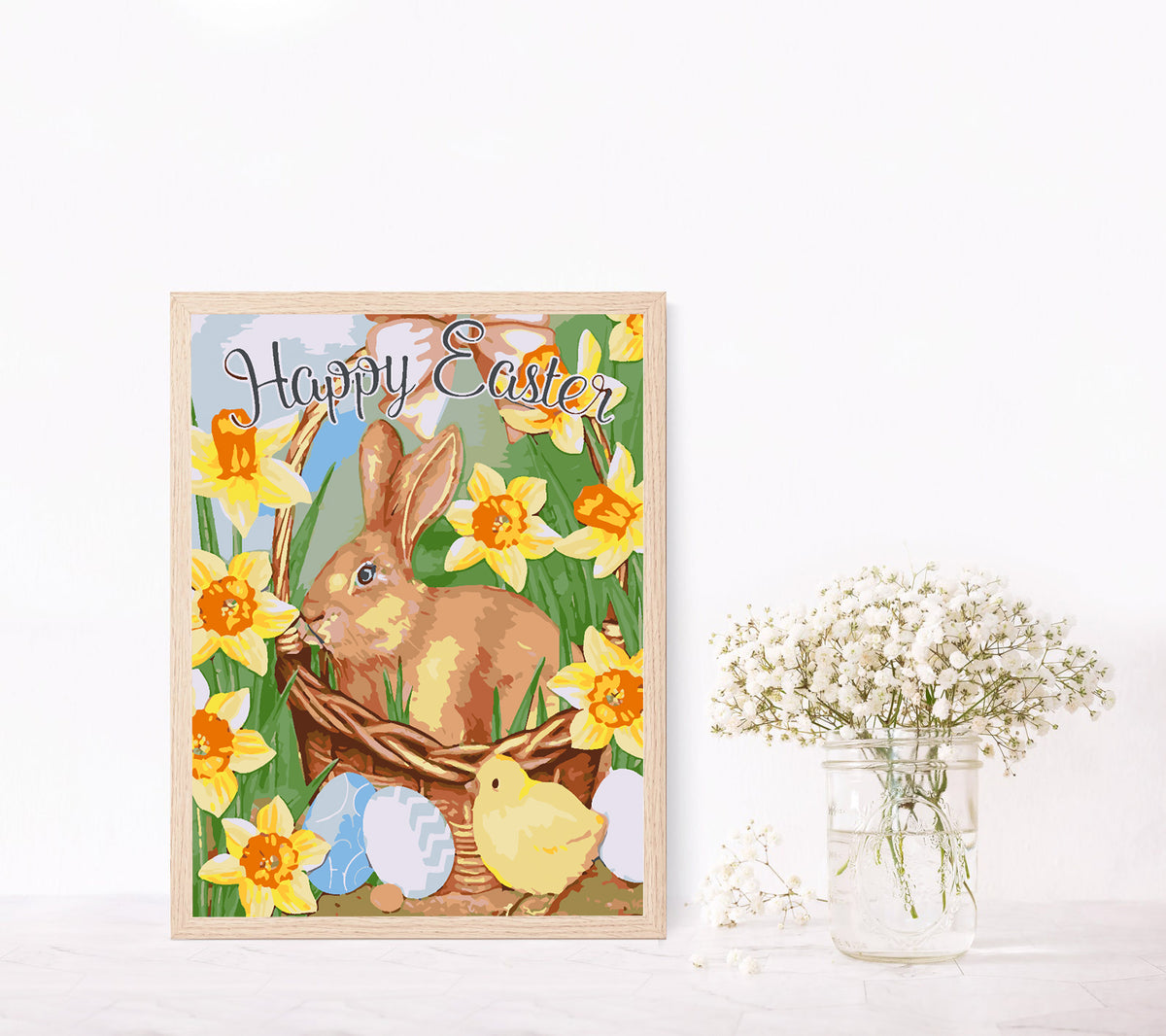 Рисуване по номера - Весели Великден 4258