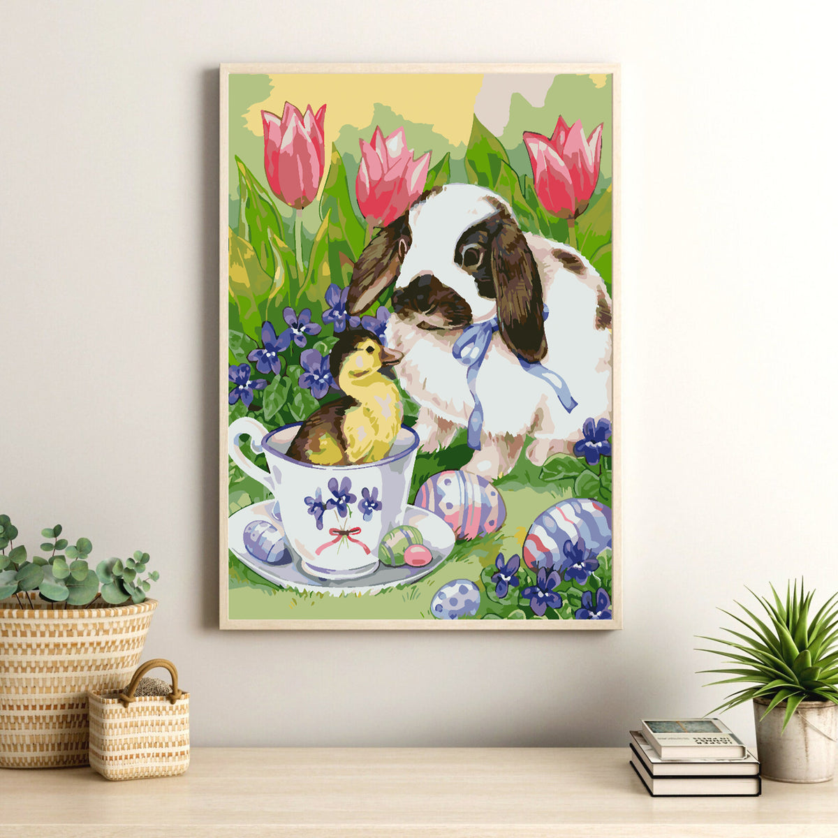 Paint by numbers - Dog with Duckling 4262