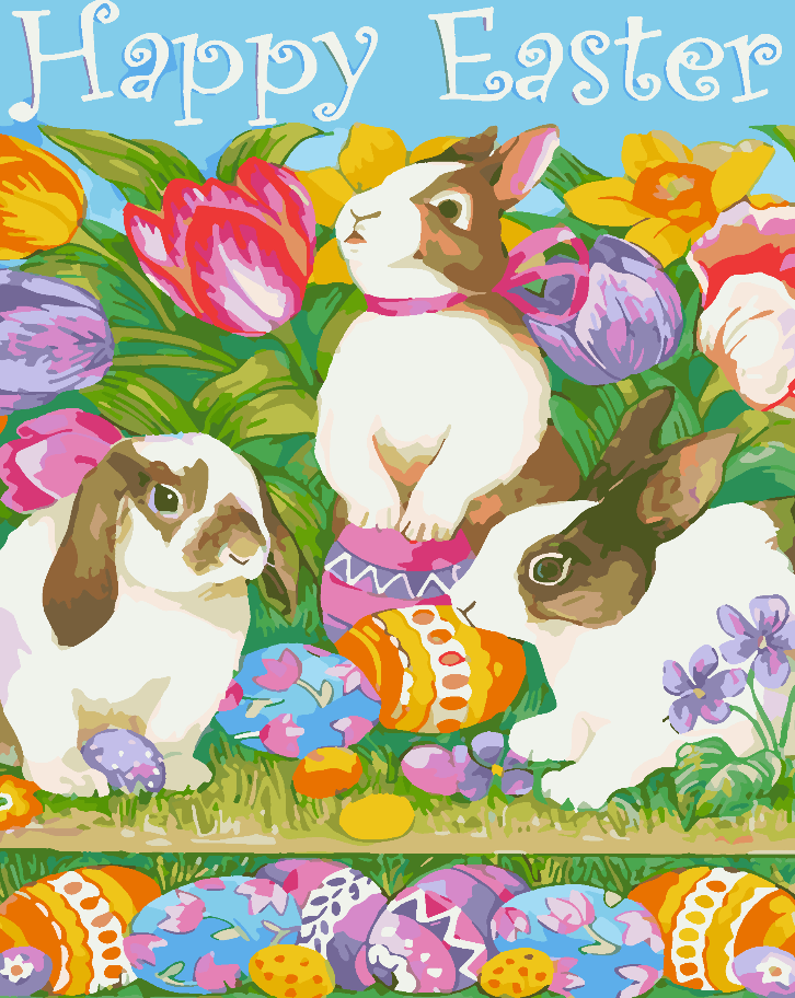 Painting by numbers - Happy Easter 4265