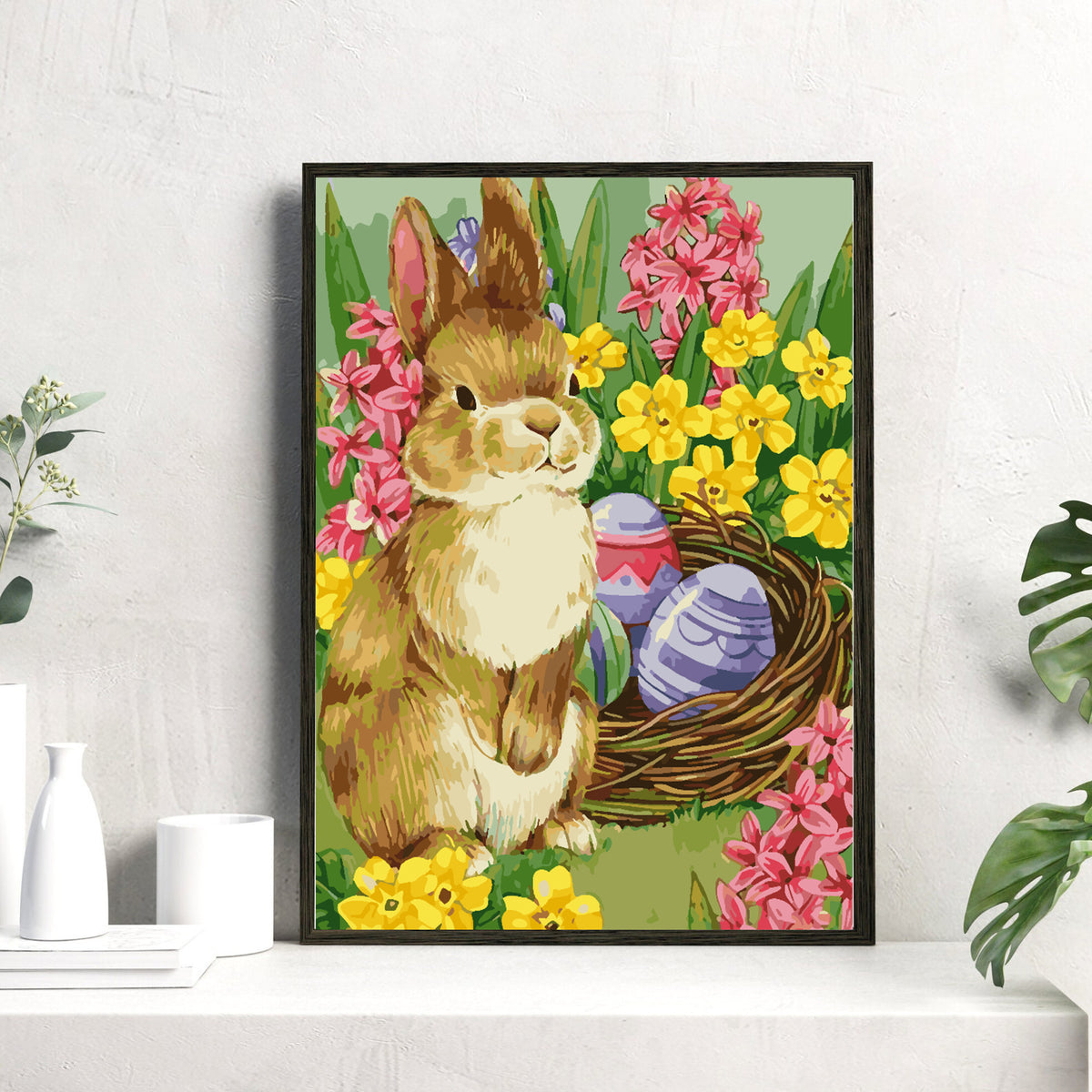 Paint by numbers - Bunny with Easter Eggs 4267