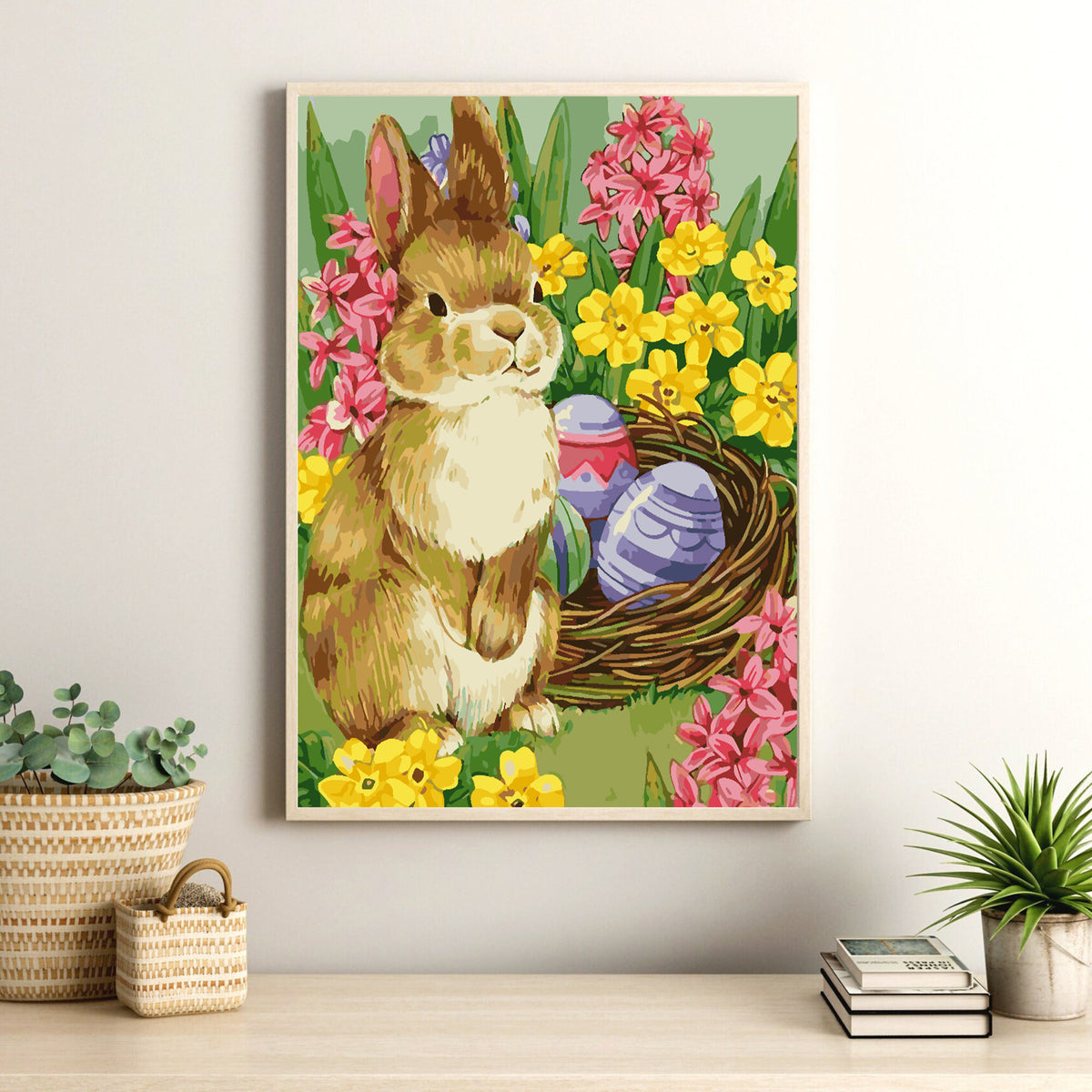 Paint by numbers - Bunny with Easter Eggs 4267