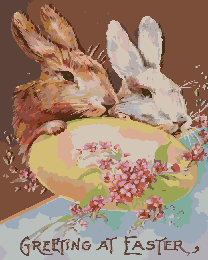 Paint by numbers - Greeting at Easter 4271