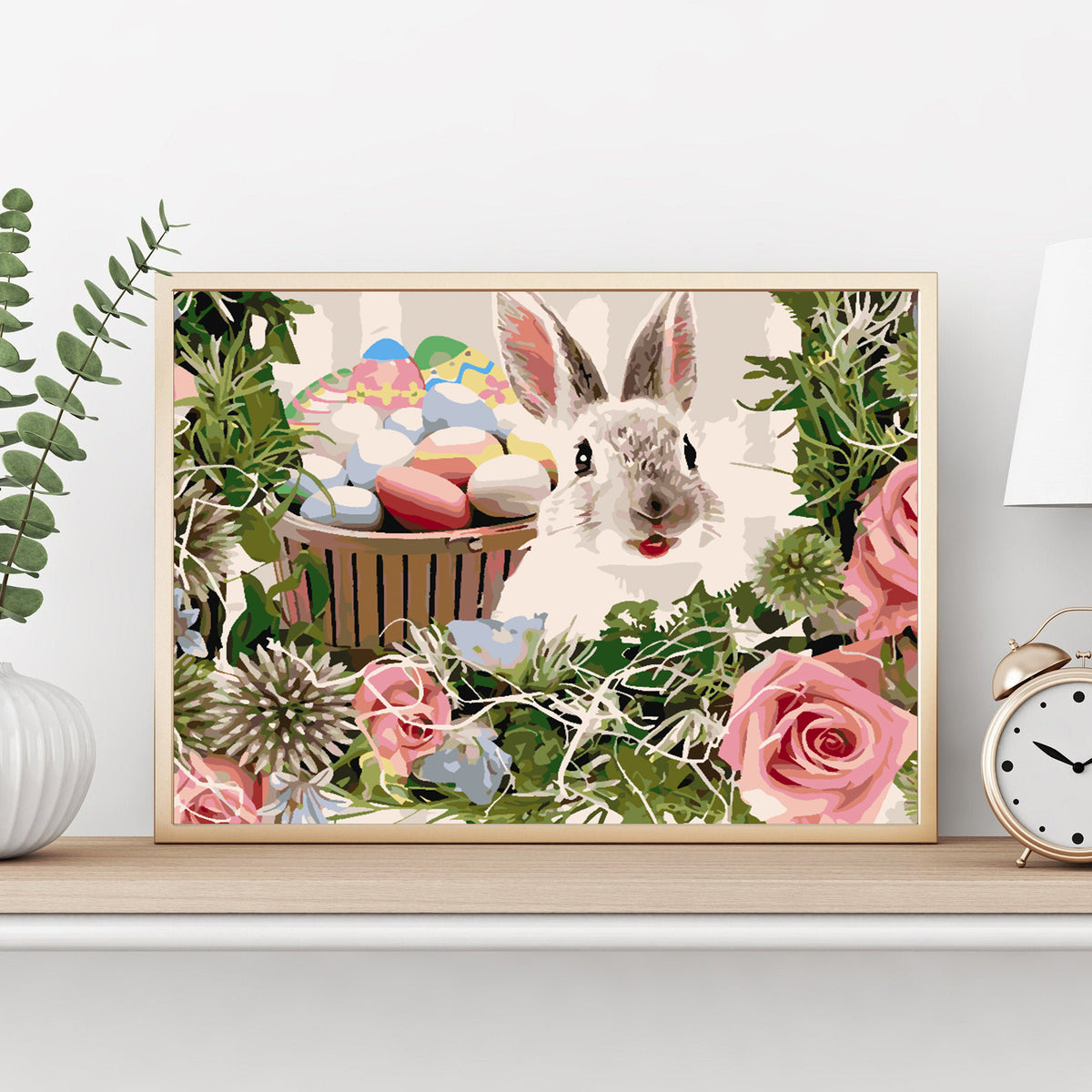 Paint by numbers - Bunny with Easter Basket 4282
