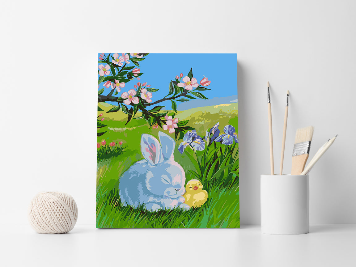 Paint by numbers - Bunny with Chick 4290
