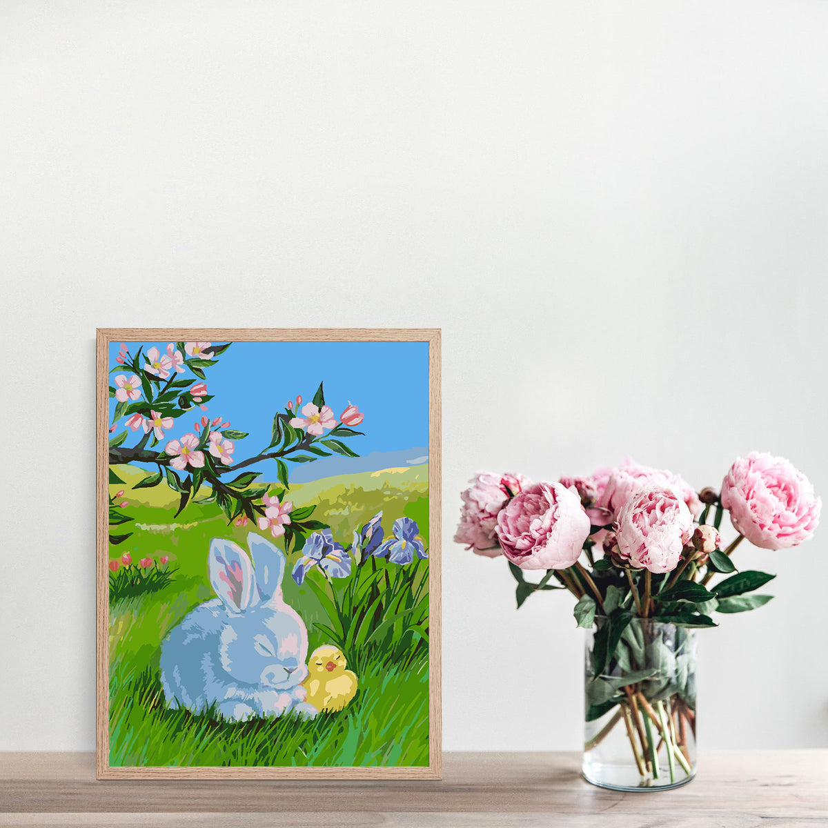 Paint by numbers - Bunny with Chick 4290