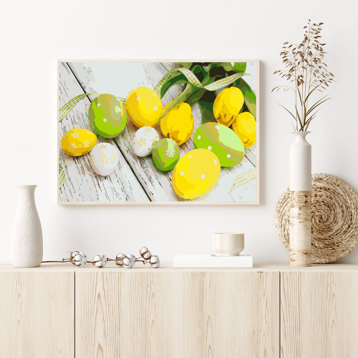 Paint by numbers - Easter Eggs with Flowers 4292