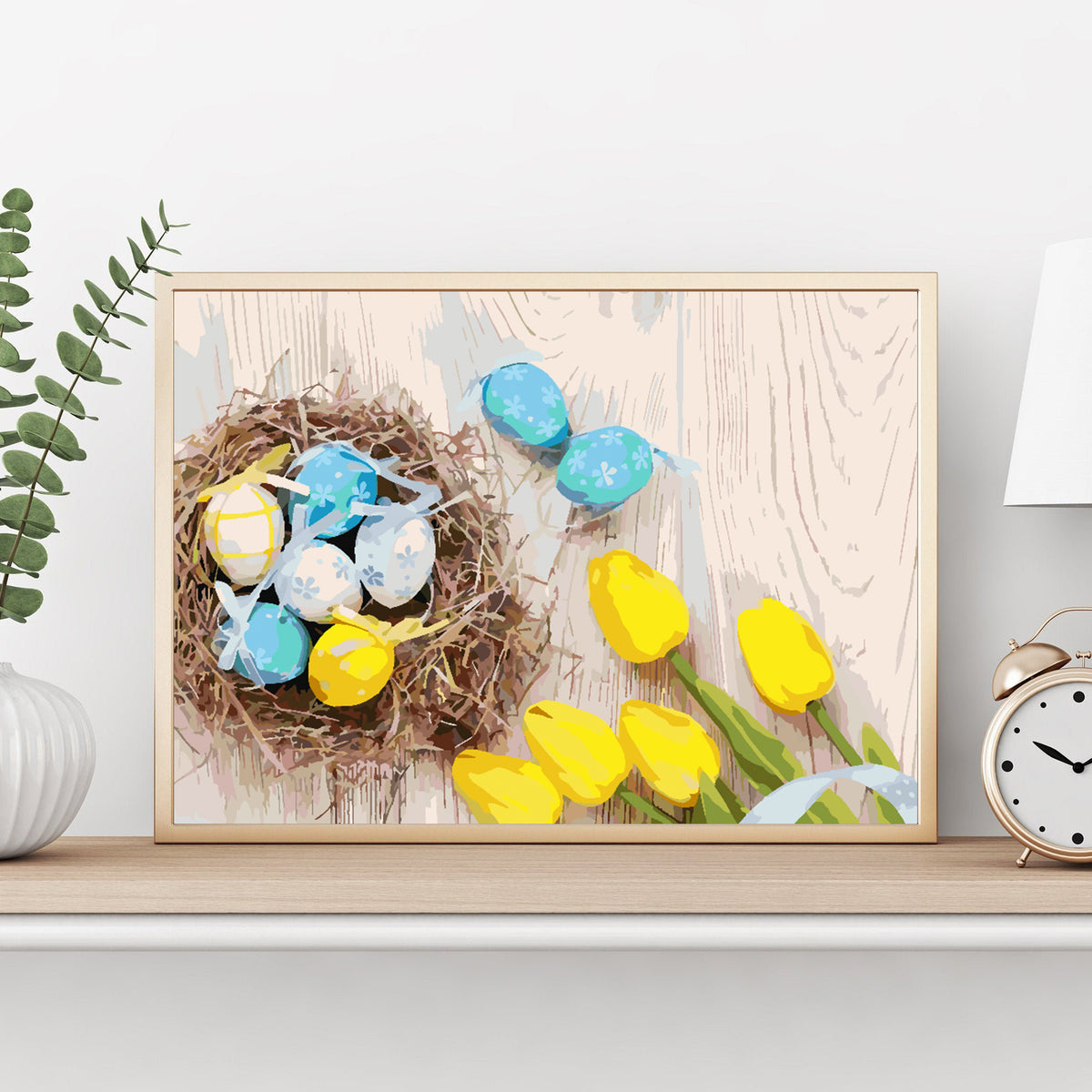 Paint by numbers - Easter Eggs with Flowers 4293