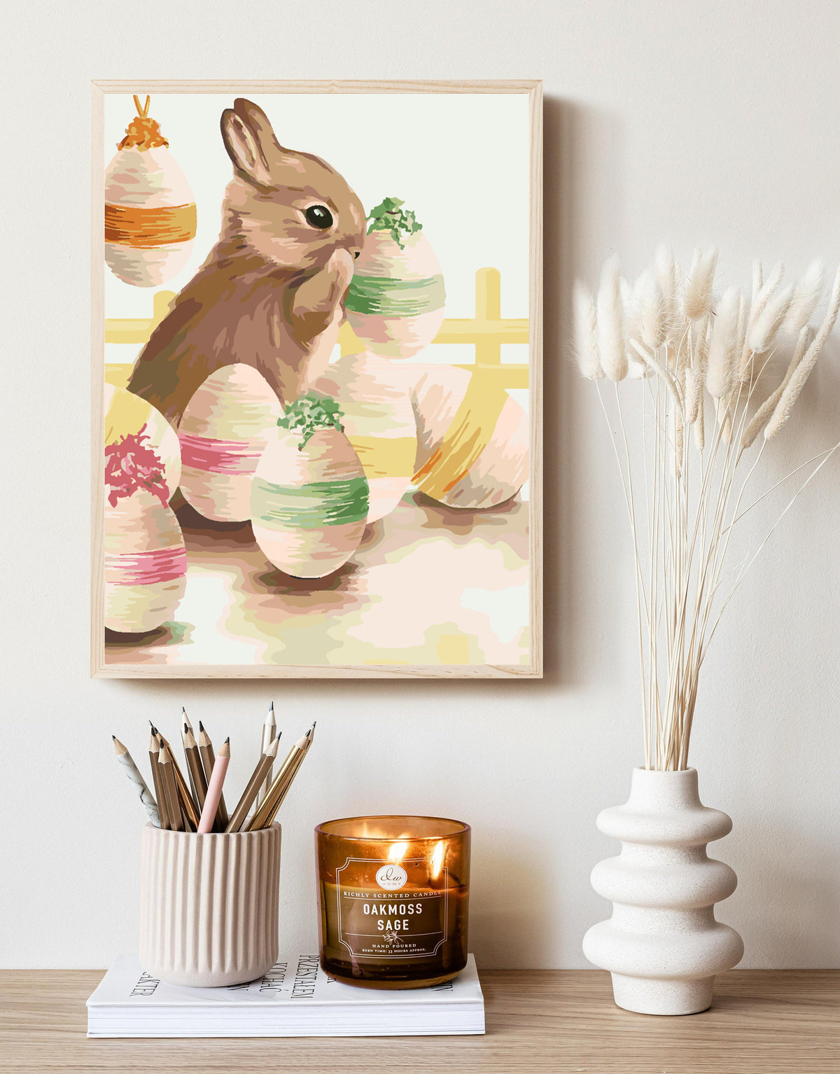 Paint by numbers - Bunny and Easter Eggs 4303