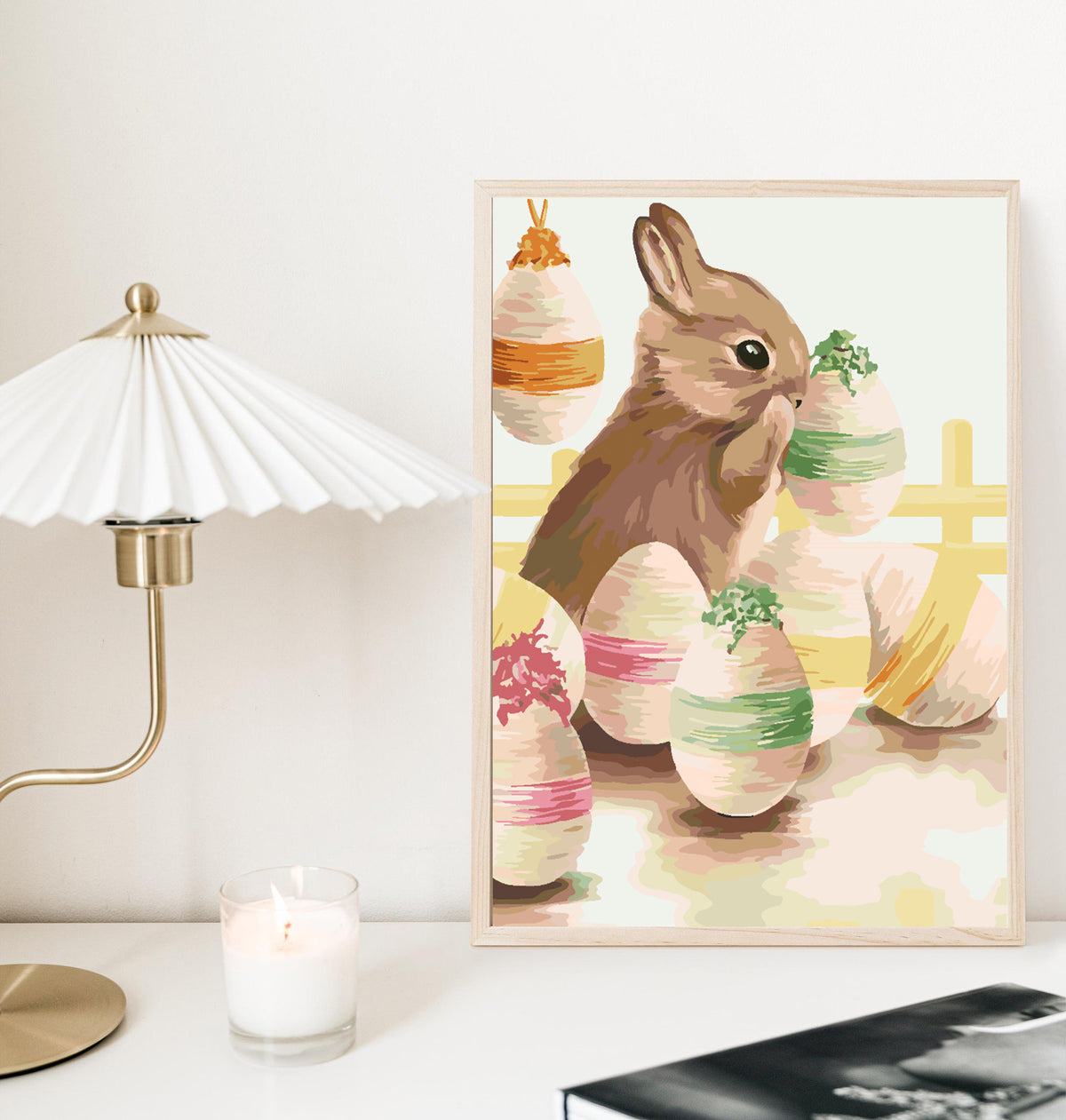 Paint by numbers - Bunny and Easter Eggs 4303