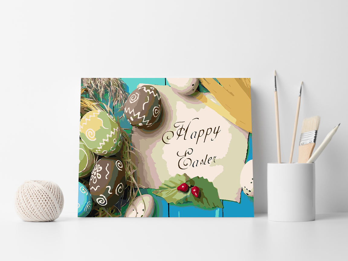 Painting by numbers - Happy Easter 4306