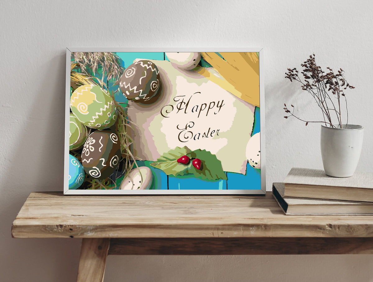 Painting by numbers - Happy Easter 4306