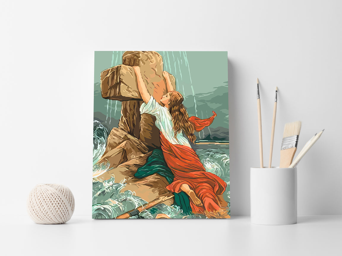 Paint by numbers - Woman at the Cross 4315