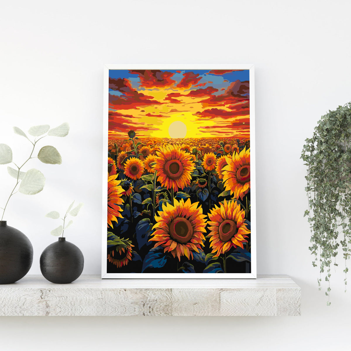 Paint by numbers - Sunflower Landscape 4329