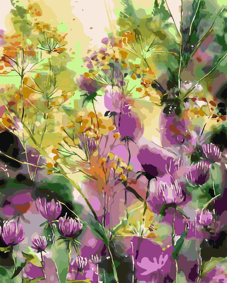 Painting by numbers - Flowers 4330
