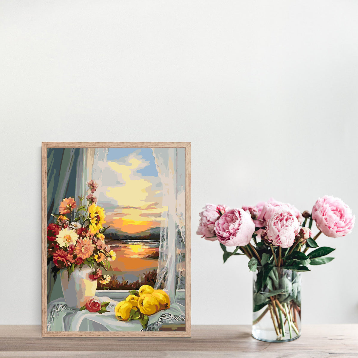 Paint by numbers - Flowers in a Vase and Sunset 4332