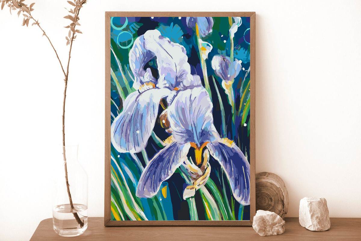 Pictura pe numere - Flori Violete 4344