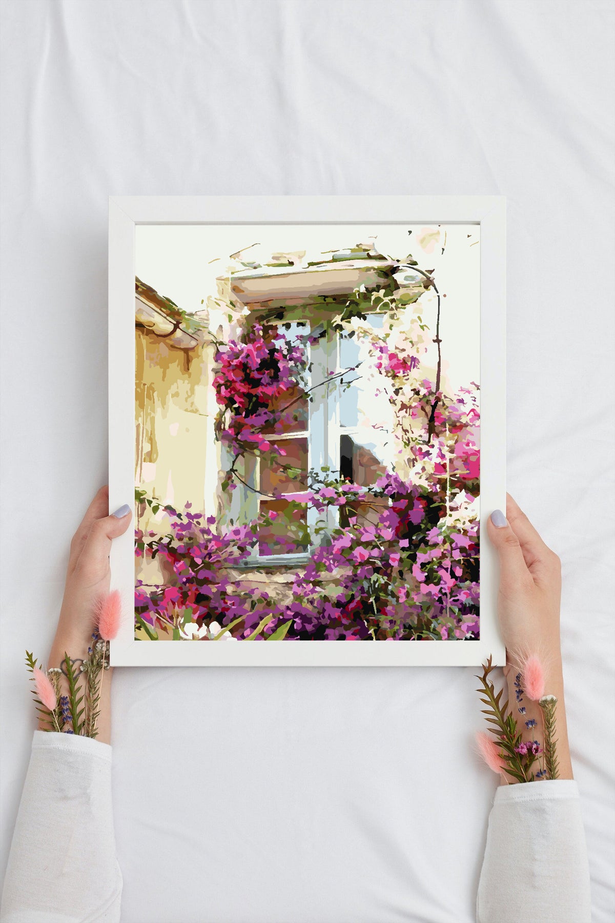 Pictura pe numere - Casa cu Flori 4356