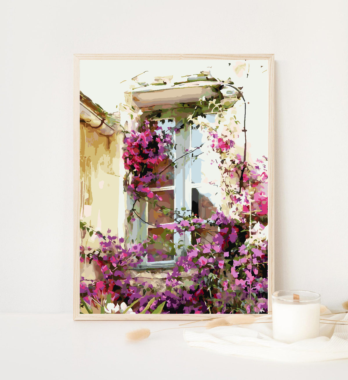 Pictura pe numere - Casa cu Flori 4356