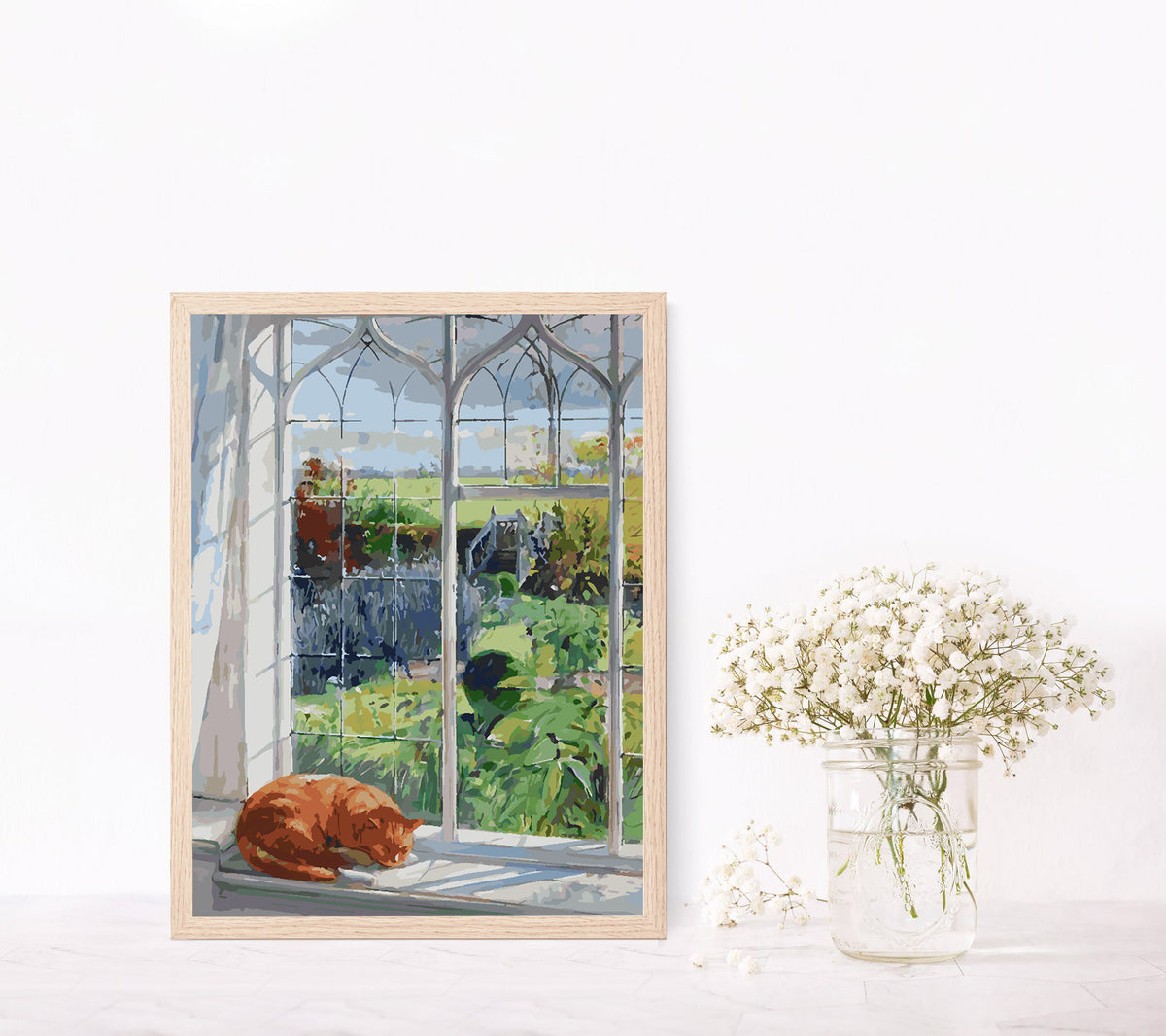 Pictura pe numere - Pisica Dormind 4369