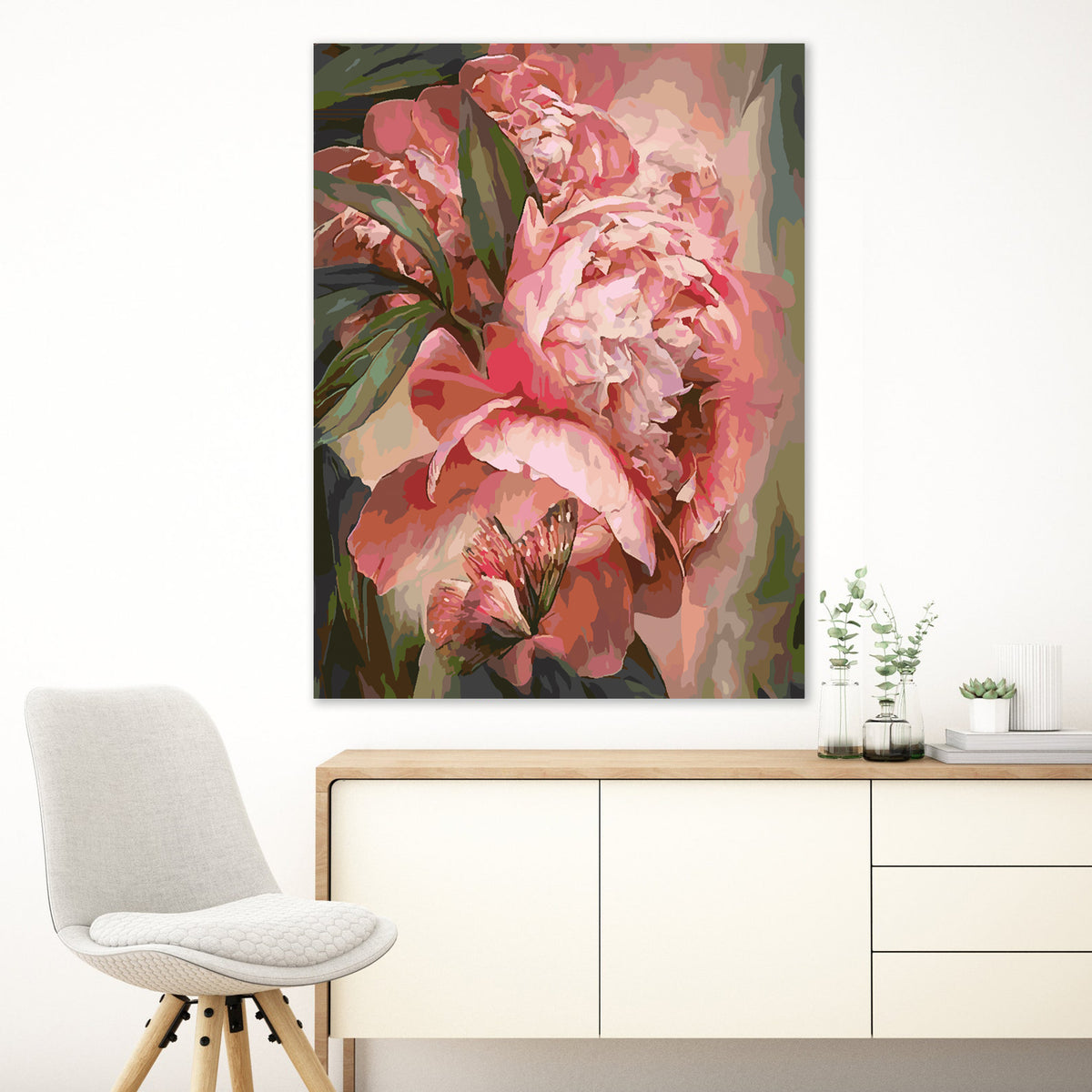 Paint by numbers - Flowers and Butterfly 4379