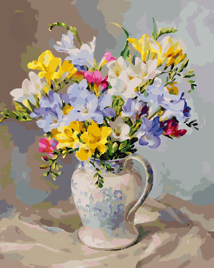 Paint by numbers - Flowers in a Vase 4386