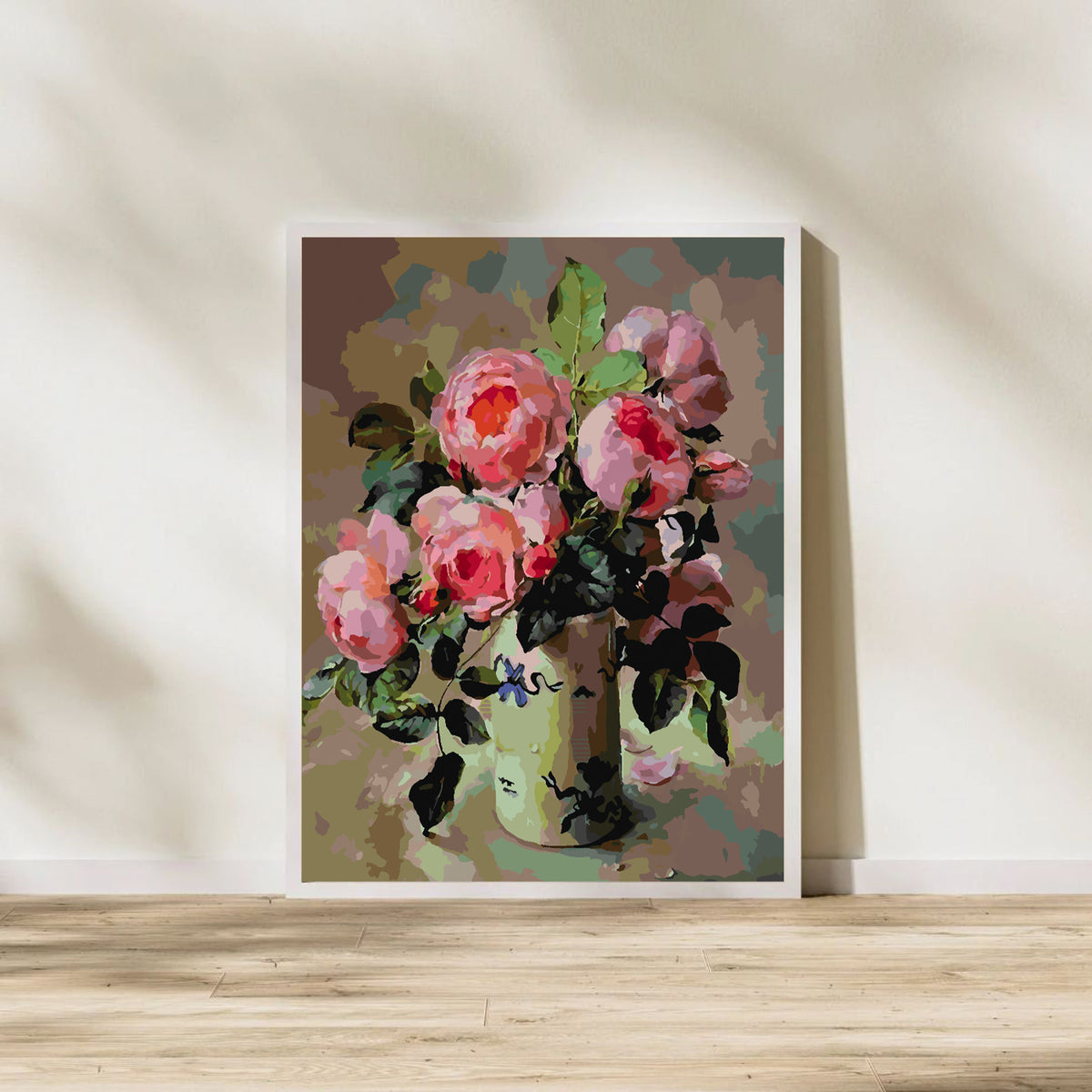 Paint by numbers - Pink Flowers in Vase 4391