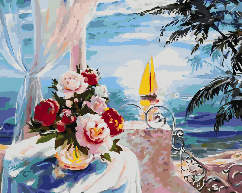 Paint by numbers - Flowers in a Vase 4394