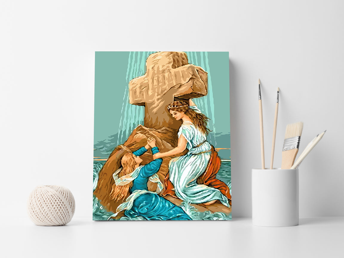 Paint by numbers - Woman at the Cross 4399