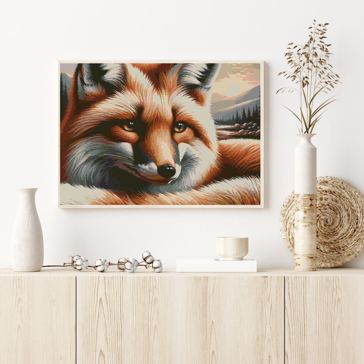 Pictura pe numere - Vulpe Portret 4403