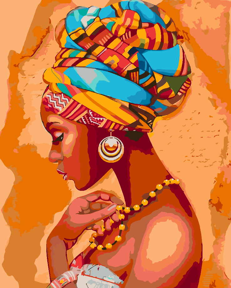 Painting by numbers - Woman Portrait 4409