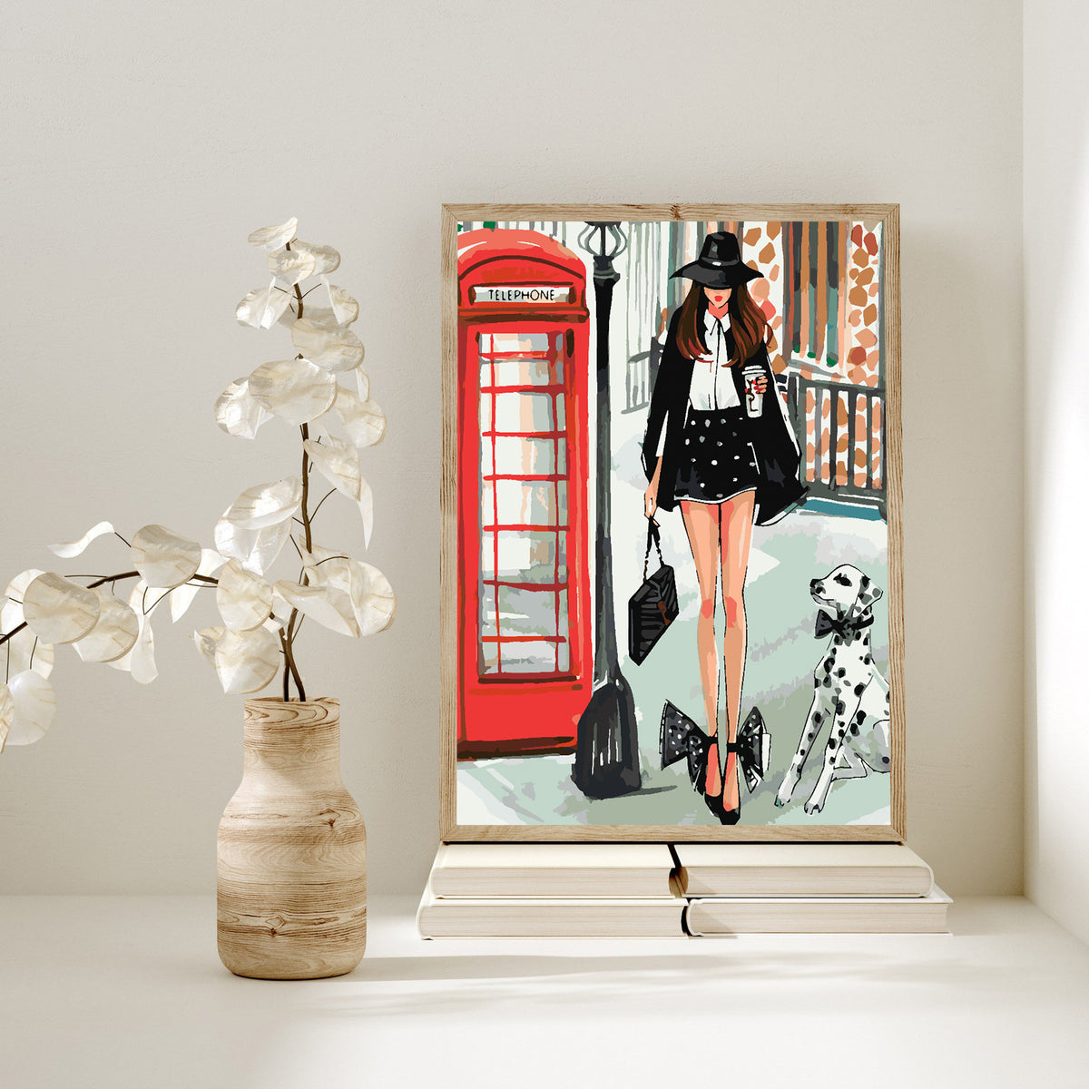 Paint by numbers - Girl with Dog 4410
