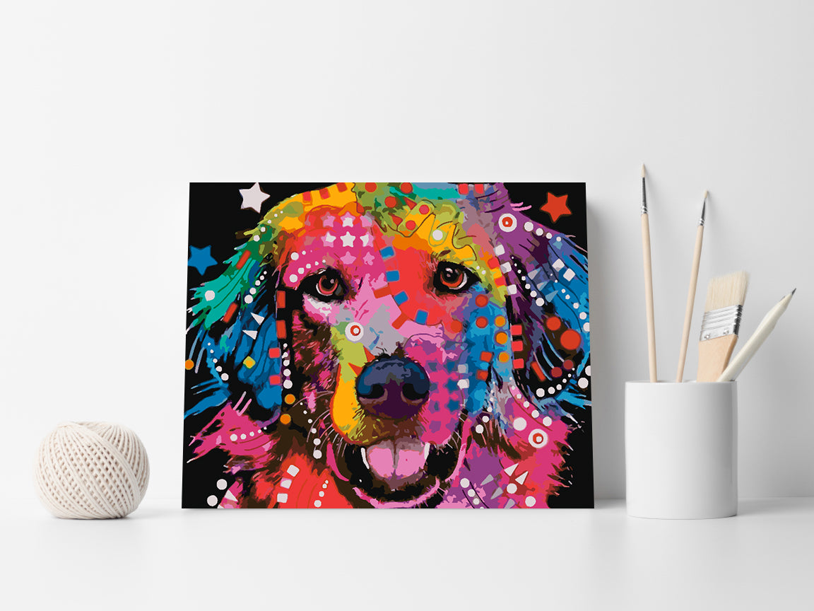 Painting by numbers - Dog Portrait 4412