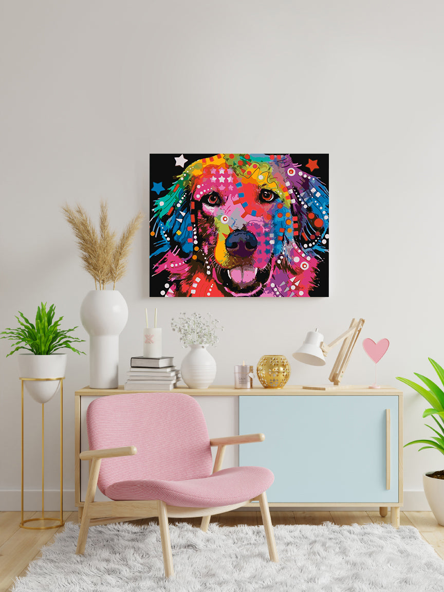 Painting by numbers - Dog Portrait 4412