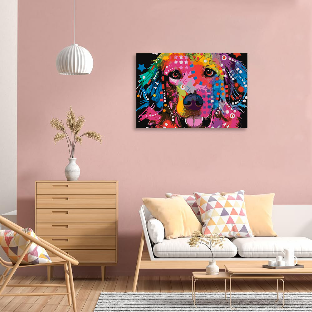 Painting by numbers - Dog Portrait 4412
