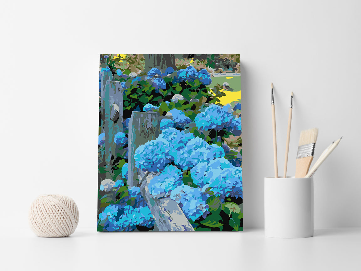 Paint by numbers - Blue Flowers 4418