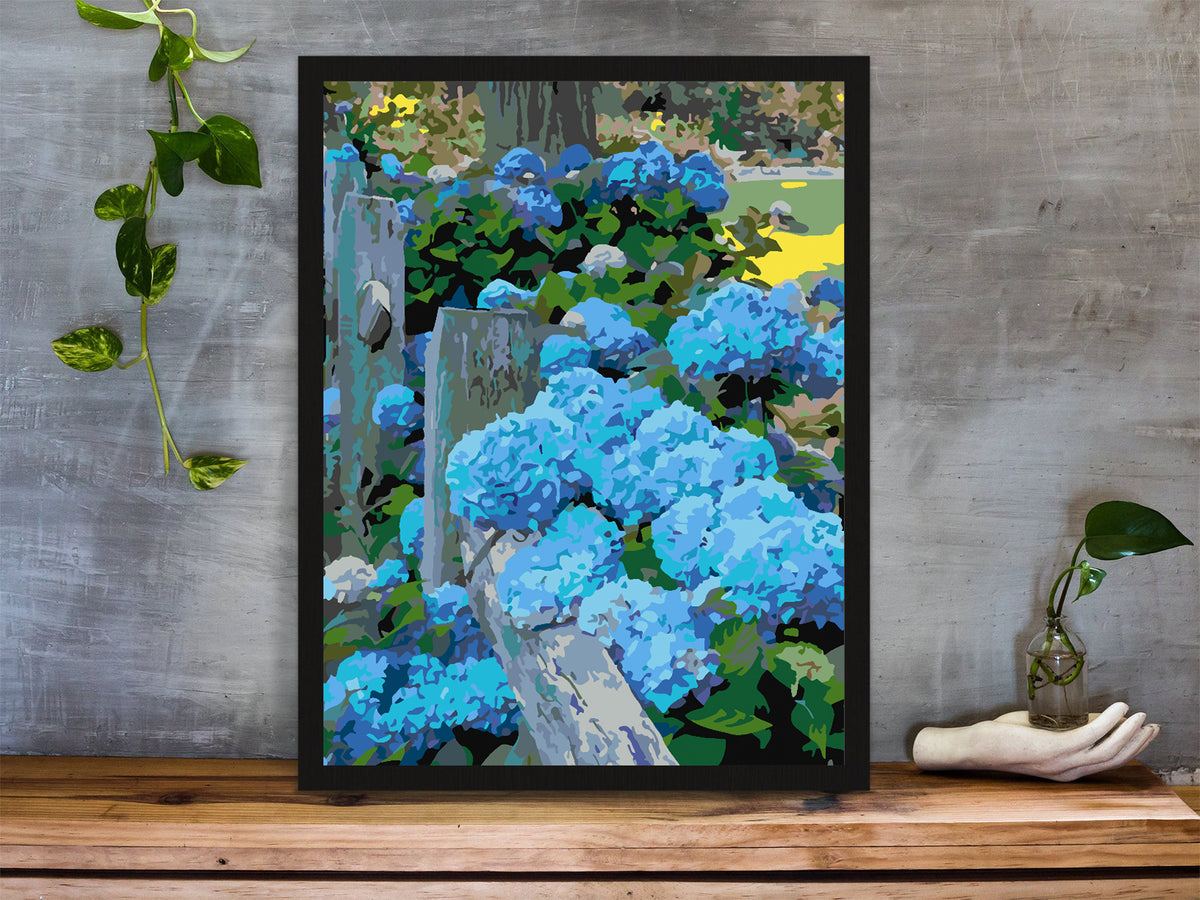 Paint by numbers - Blue Flowers 4418