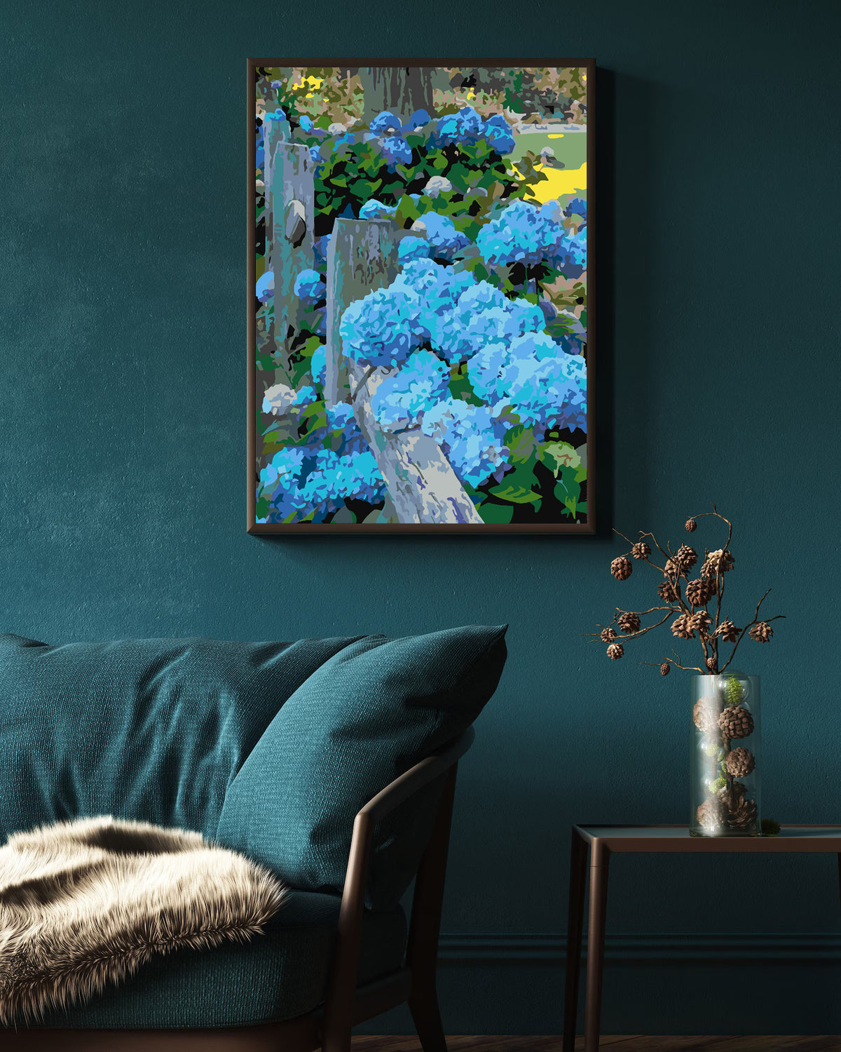 Paint by numbers - Blue Flowers 4418