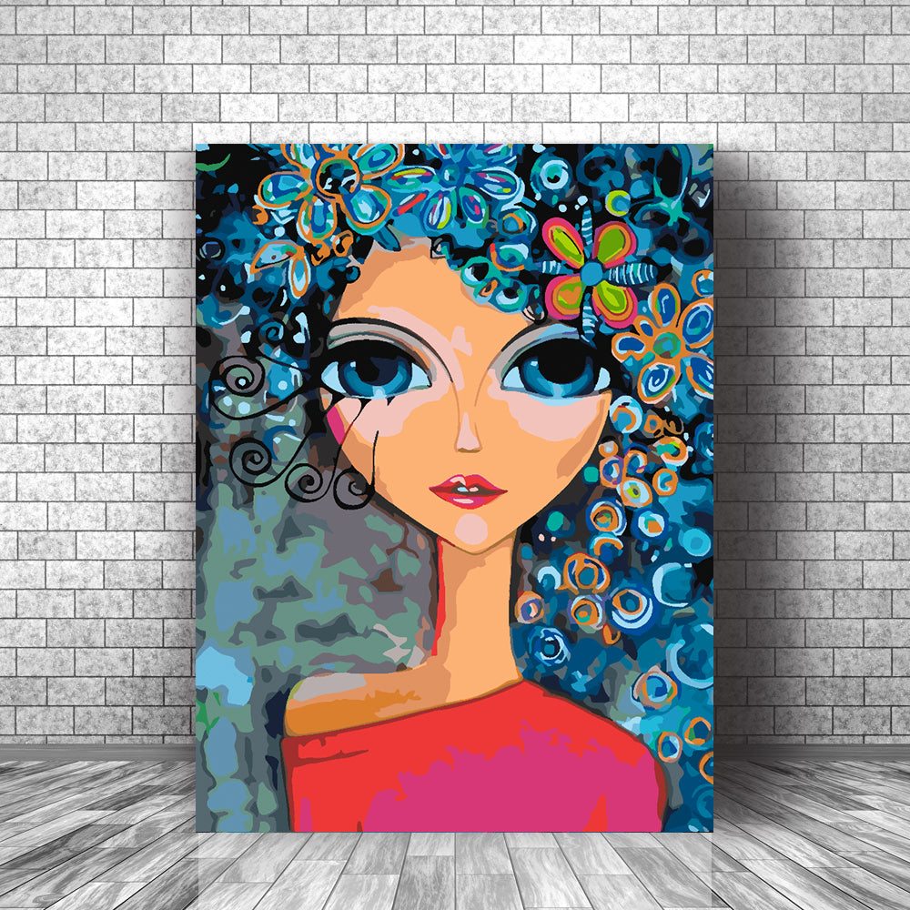 Painting by numbers - Little Girl Portrait 4424
