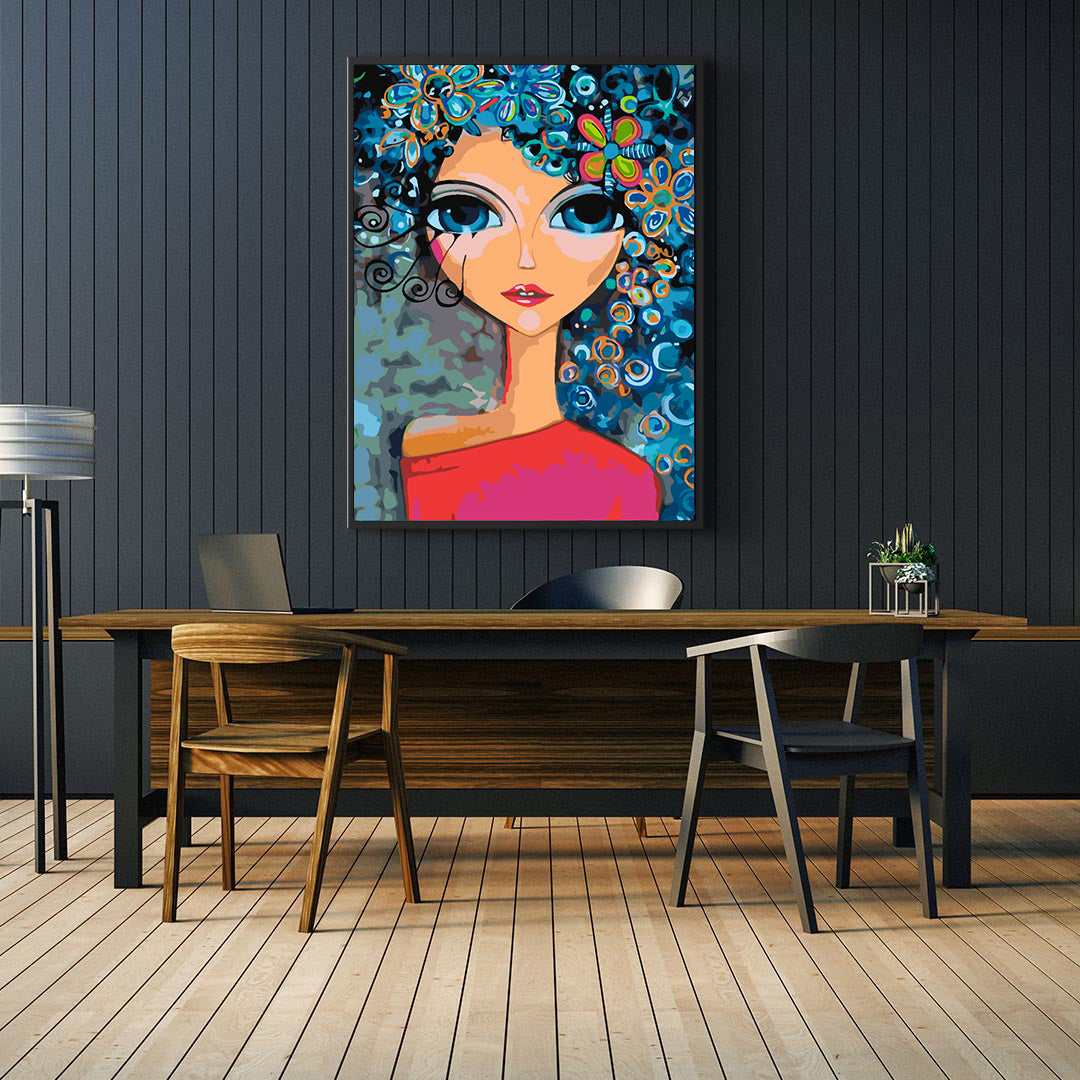 Painting by numbers - Little Girl Portrait 4424