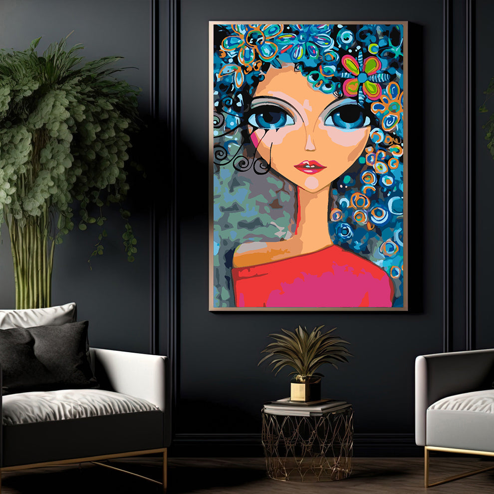 Painting by numbers - Little Girl Portrait 4424