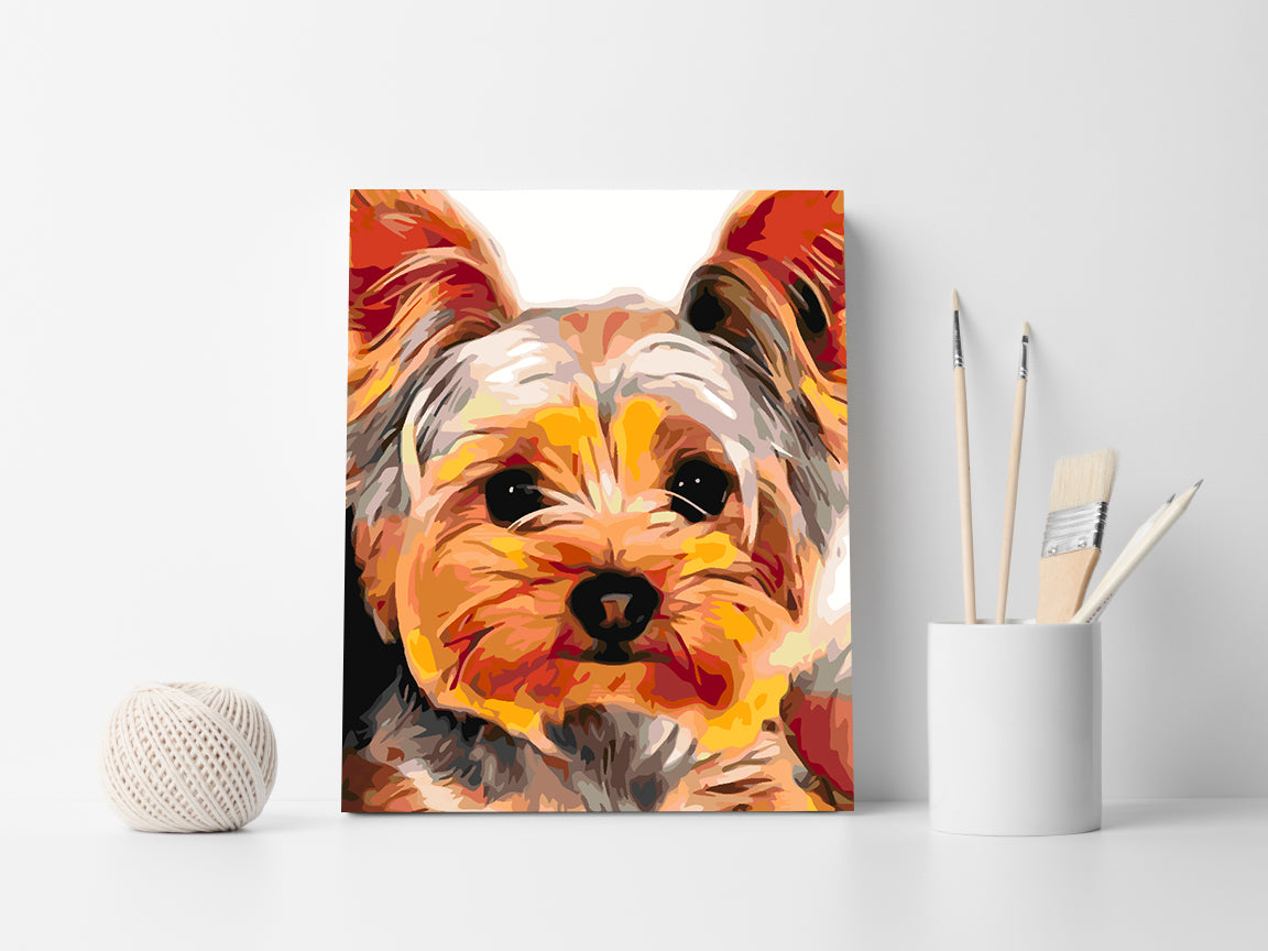 Painting by numbers - York Terrier 4428