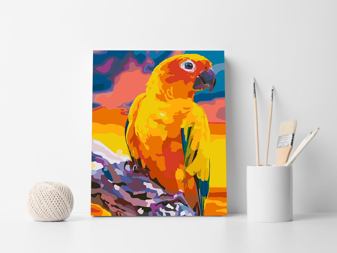 Paint by numbers - Orange Parrot 4429