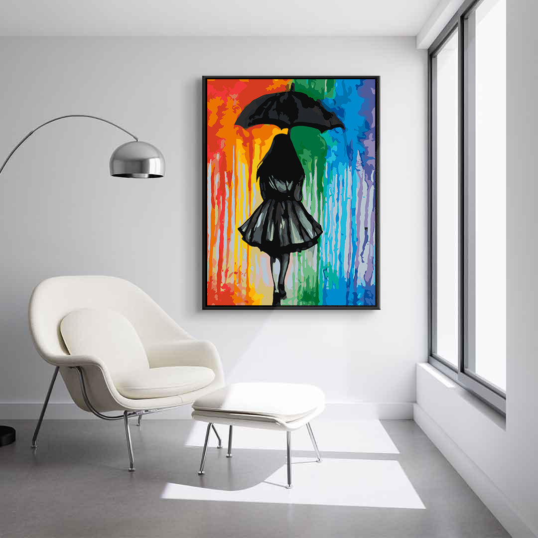Paint by numbers - Girl with Umbrella 4433